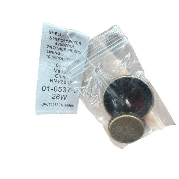 Roaman’s Women's Plus Camel Tan Wool Blend Long Winter Overcoat Coat - Picture 8 of 9